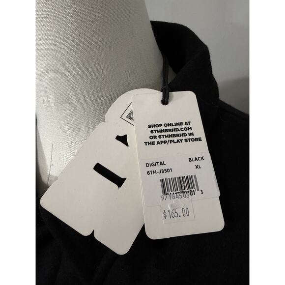 New 6TH NBRHD Neighborhood "DIGITAL" Arcade Cotton Wool Varsity Coat Jacket XL - Picture 4 of 6